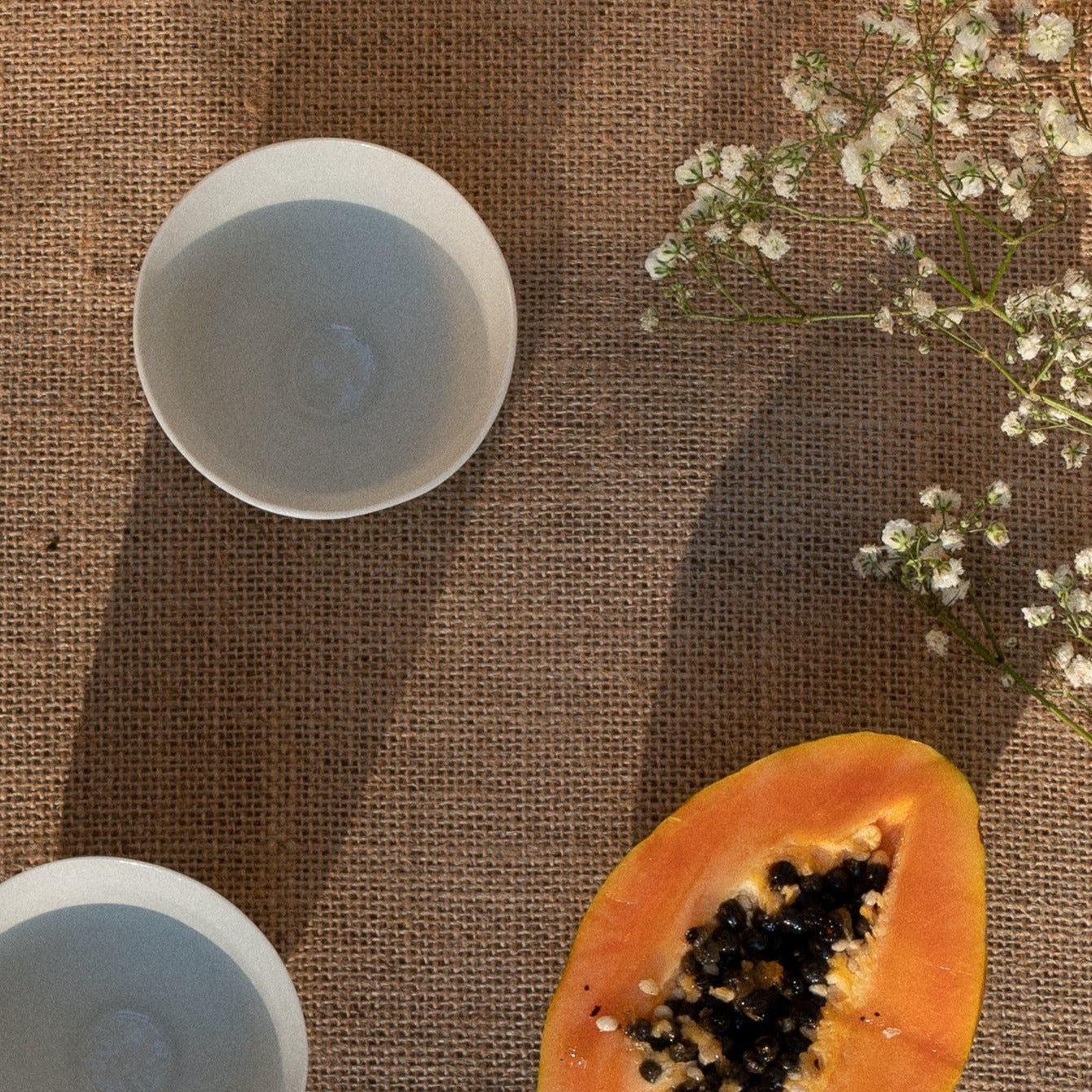 two espresso cups from the top