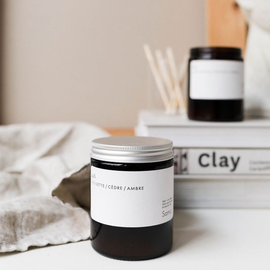 Hazelnut, Cedar & Amber Candle (Medium)