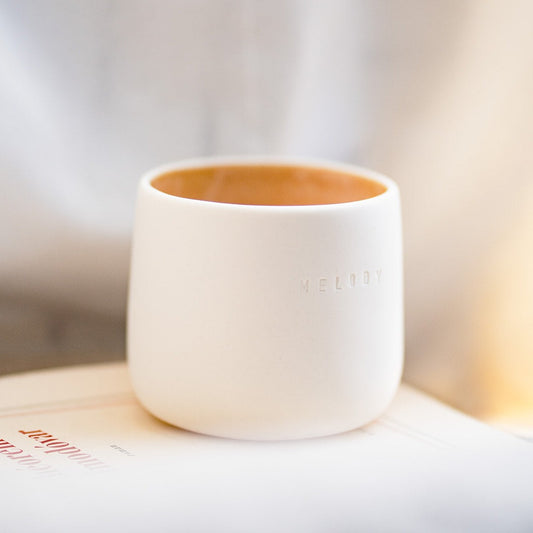 Design your own Rituals Mug (White & Bronze color)