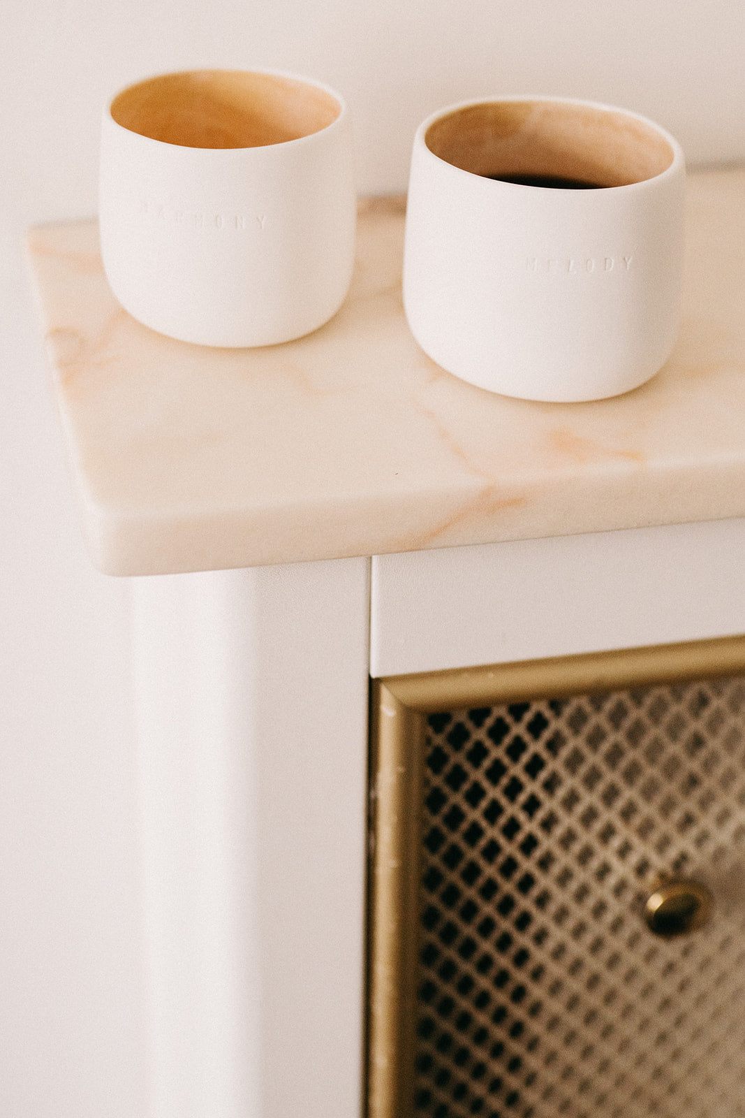 Design your own Rituals Mug (White & Bronze color)